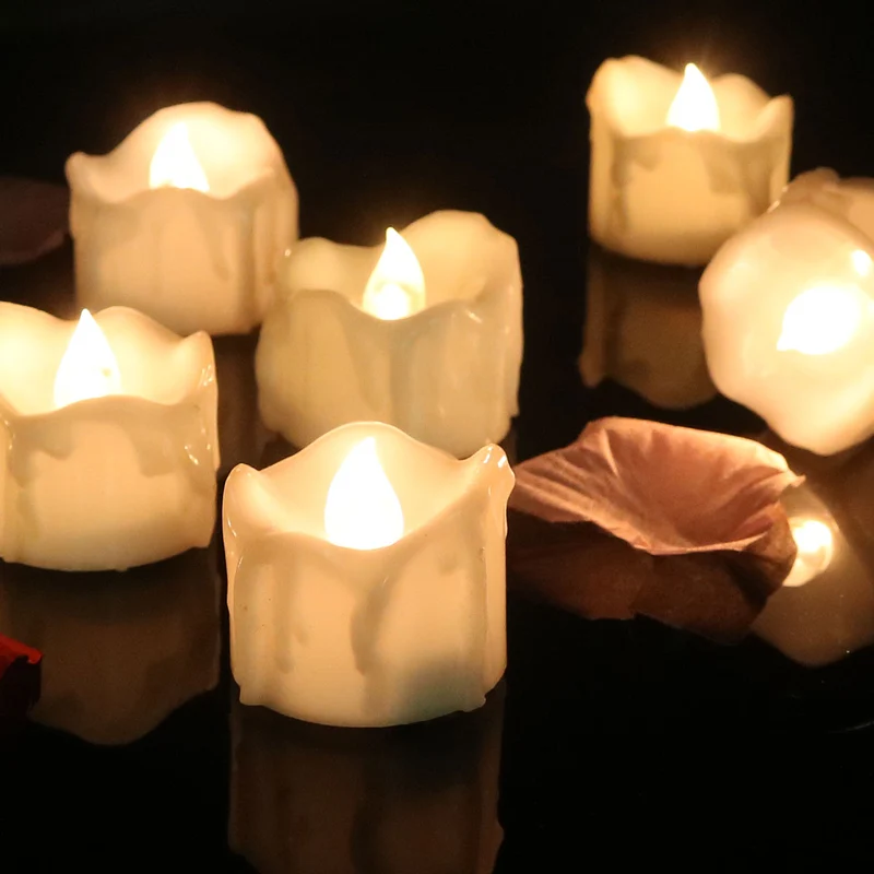CeraGlow | Flammenlose LED-Kerzen mit Flacker-Effekt, 12er Set