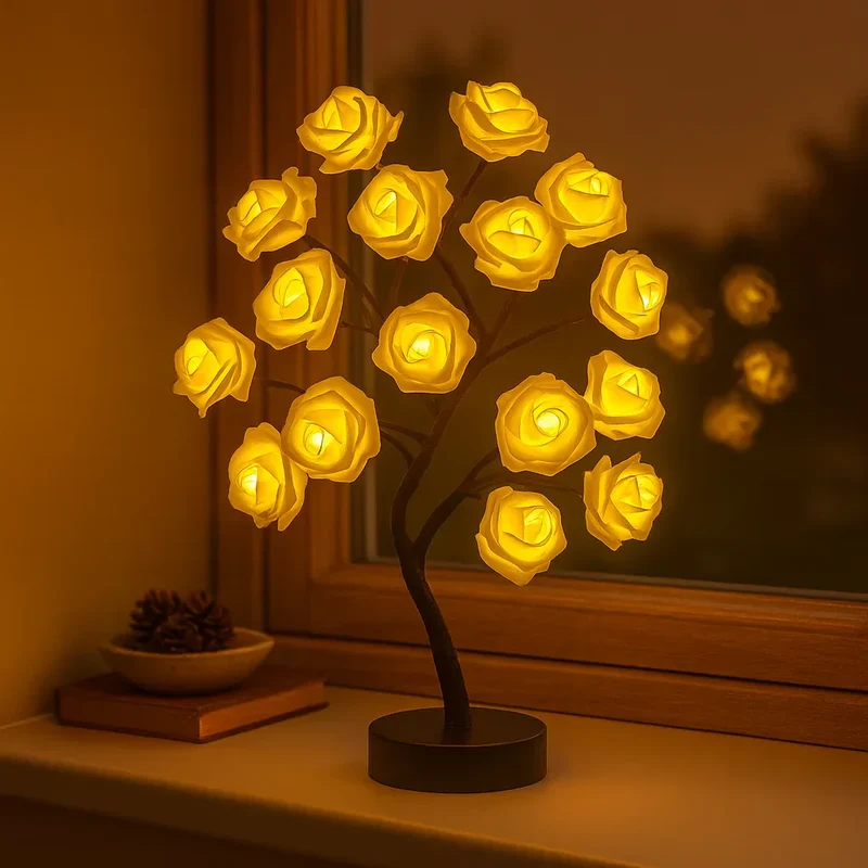 Rosea | LED-Blumenbaum mit Bonsai-Charme