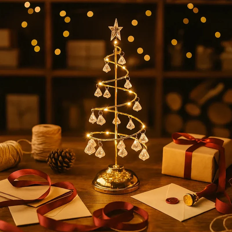 GoldGlow Tree | LED-Weihnachtsbaum mit warmweißem Licht in Gold