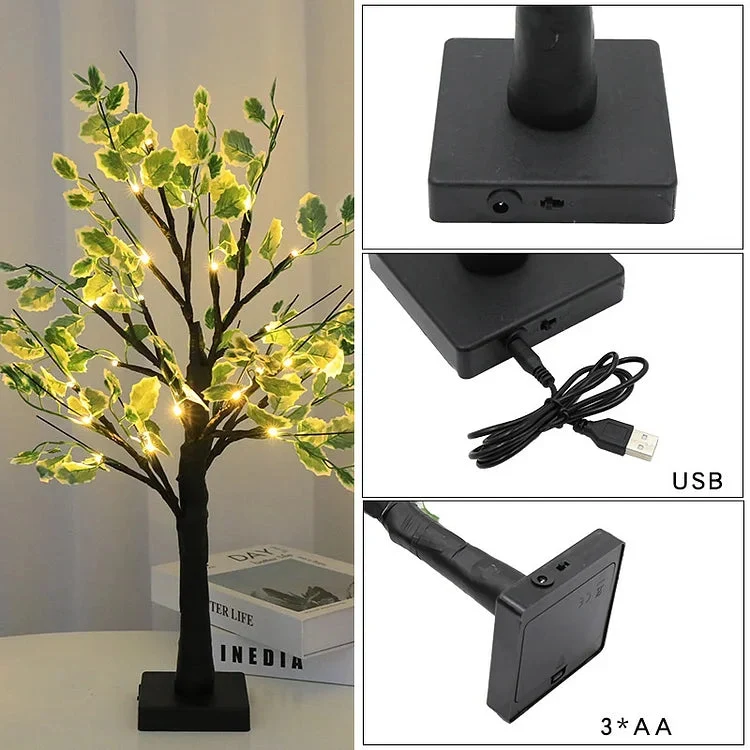 GlowPine | LED-Baumleuchte im Weihnachtsstil