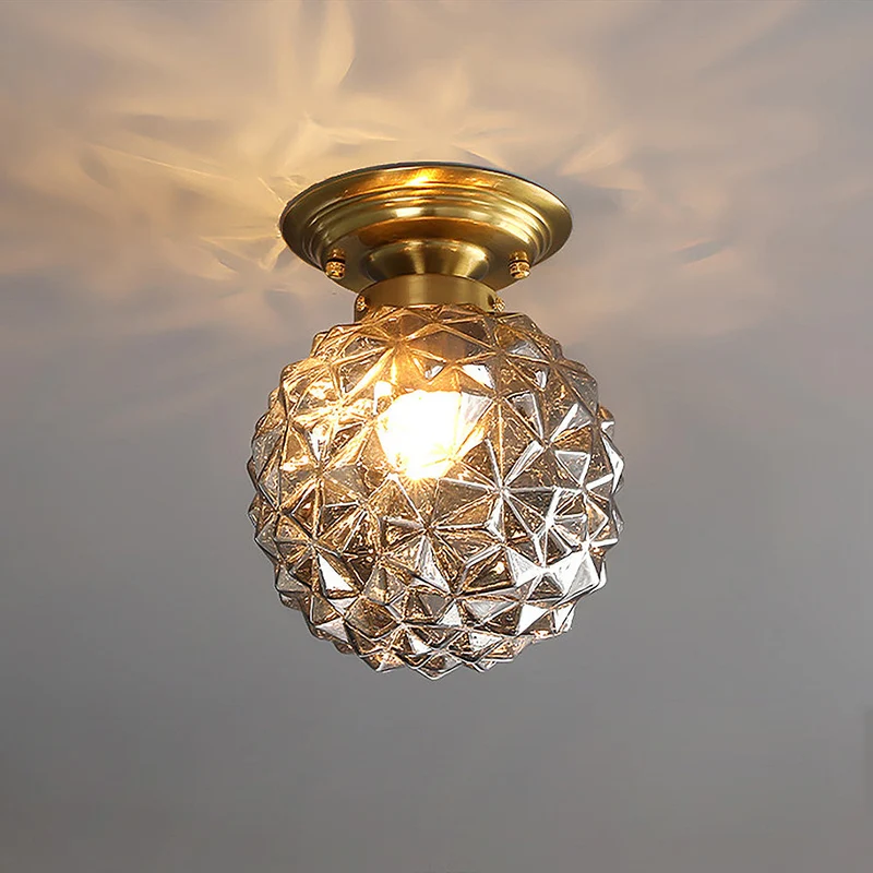 GlassOrbit | Moderne Glaskugel-Deckenleuchte in Rauchgrau