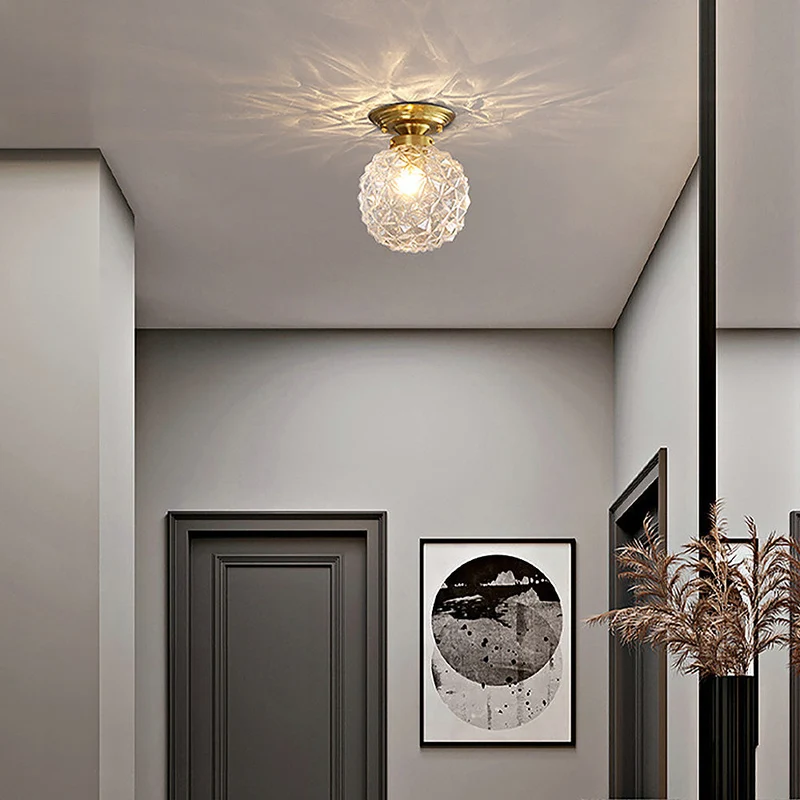 GlassOrbit | Moderne Glaskugel-Deckenleuchte in Rauchgrau