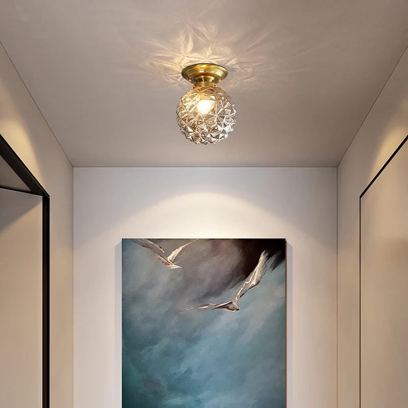 GlassOrbit | Moderne Glaskugel-Deckenleuchte in Rauchgrau