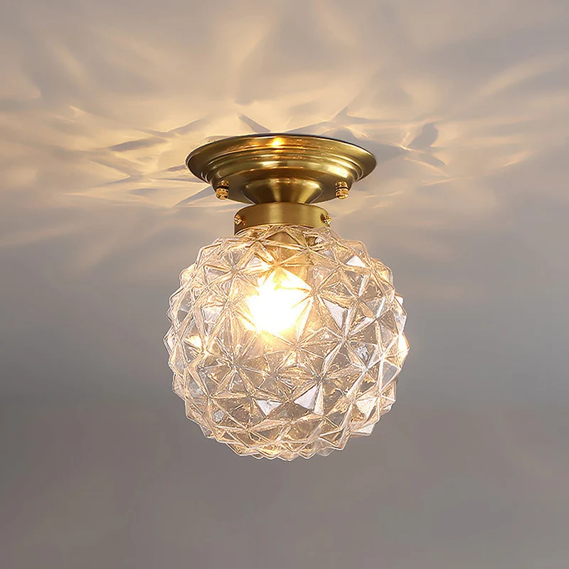 GlassOrbit | Moderne Glaskugel-Deckenleuchte in Rauchgrau