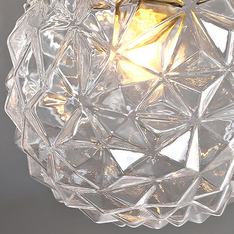 GlassOrbit | Moderne Glaskugel-Deckenleuchte in Rauchgrau