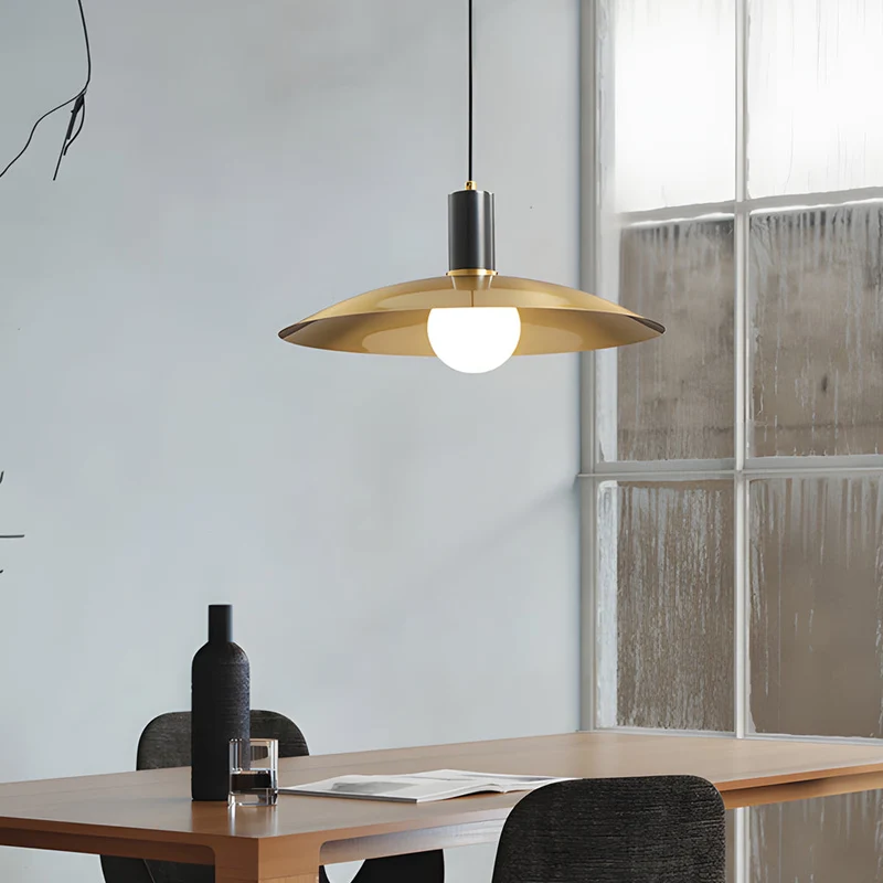 AureoLux | Vintage LED-Pendelleuchte in Messing & Glas
