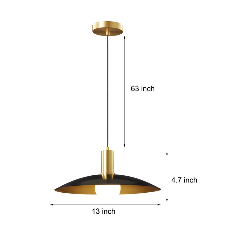 AureoLux | Vintage LED-Pendelleuchte in Messing & Glas