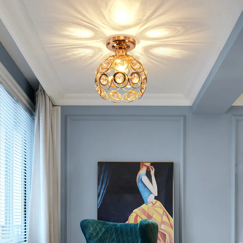 CristalLux | Kristall-Deckenleuchte mit Gold-Finish