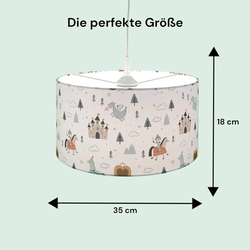 Stoff-Pendelleuchte Ritter Theo