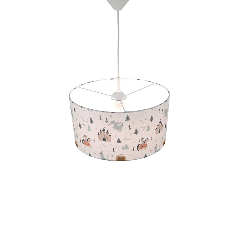 Stoff-Pendelleuchte Ritter Theo