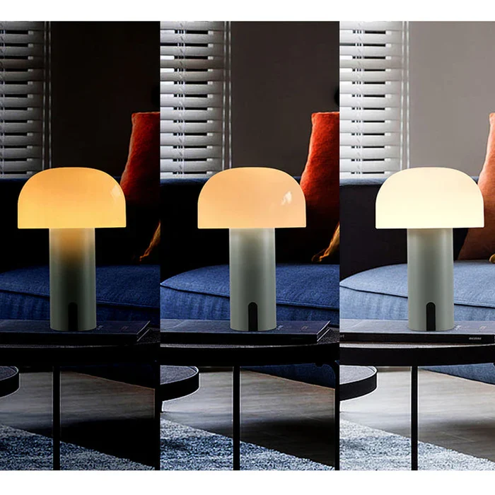 GlowCap | Dimmbare LED-Pilzlampe mit Touch-Steuerung