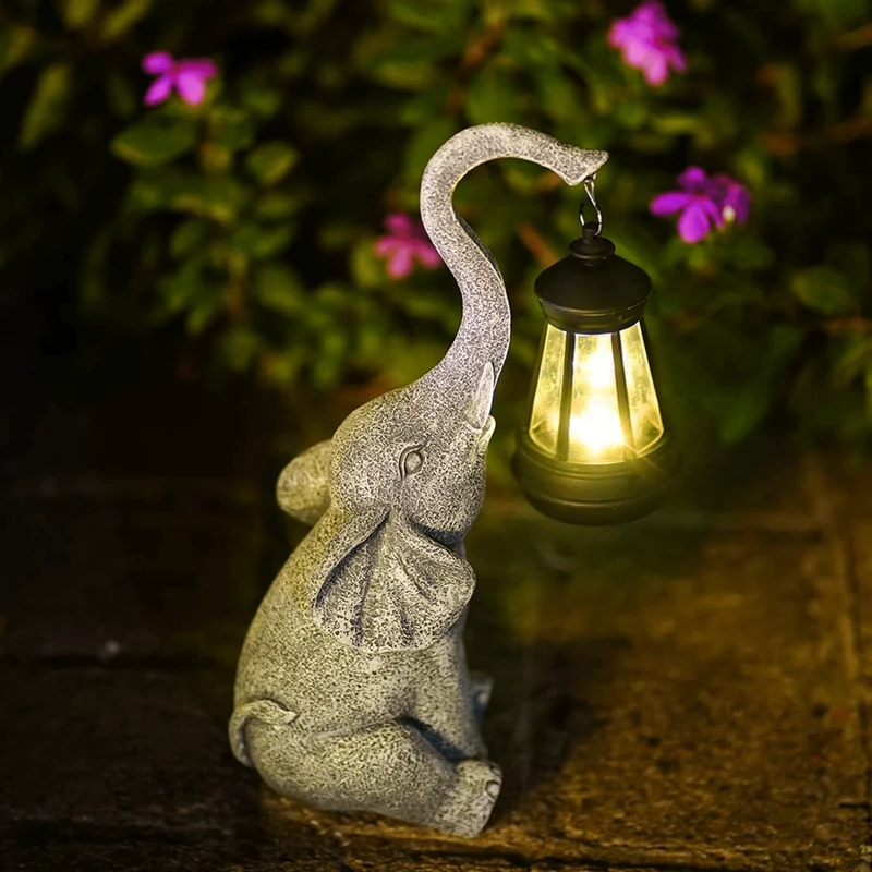 ElefantGlow | Solar-Deko-Lampe mit Warmlicht
