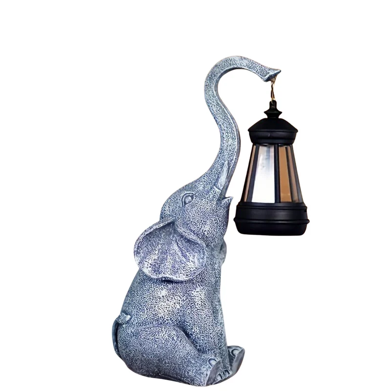 ElefantGlow | Solar-Deko-Lampe mit Warmlicht