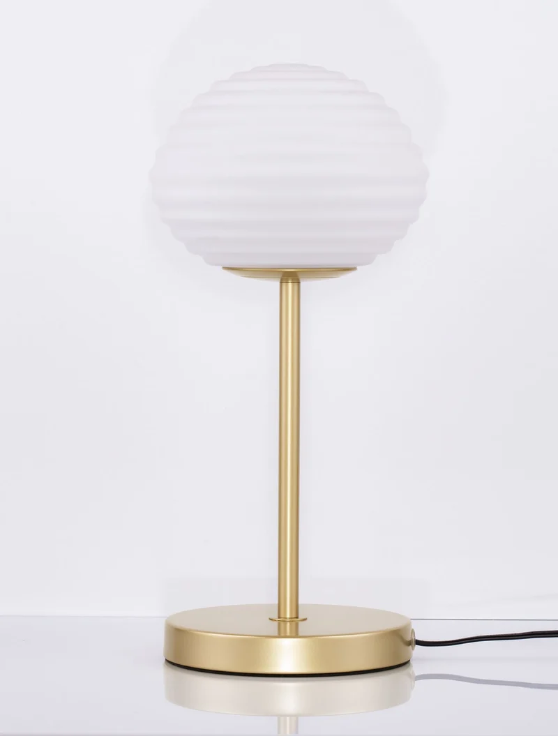 Allen Tischleuchte Gold/Weiß Ø 18cm