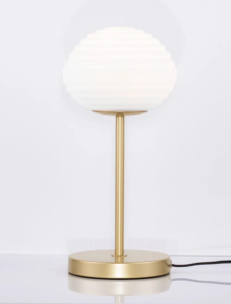 Allen Tischleuchte Gold/Weiß Ø 18cm