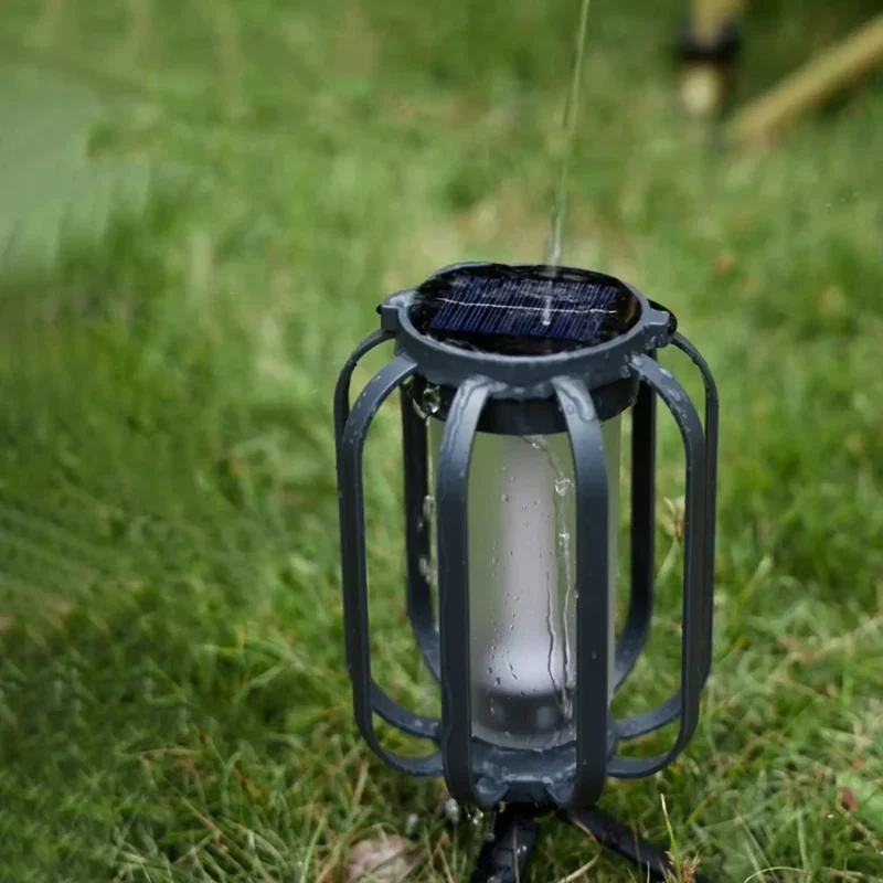 FlickerHaven | Solar-Laterne im Vintage-Look mit Flammeneffekt