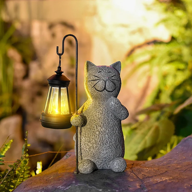 Katzalux | Solar-Gartenleuchte im Katzendesign