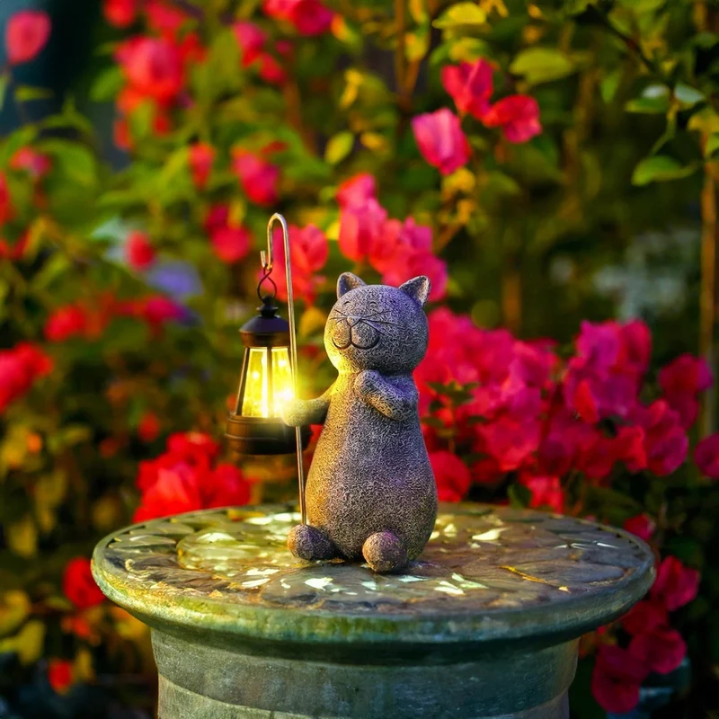 Katzalux | Solar-Gartenleuchte im Katzendesign