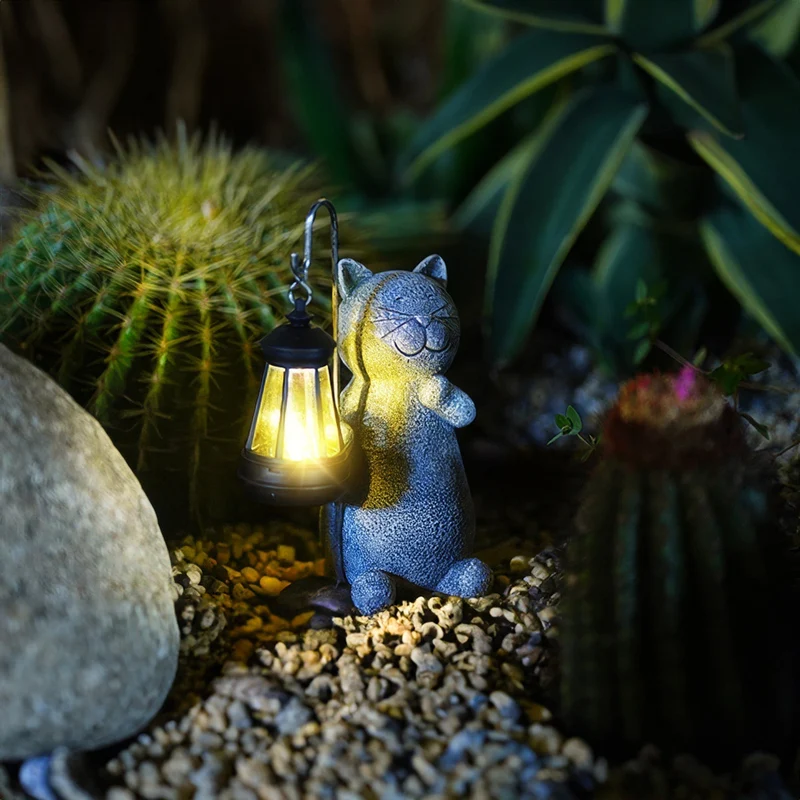 Katzalux | Solar-Gartenleuchte im Katzendesign