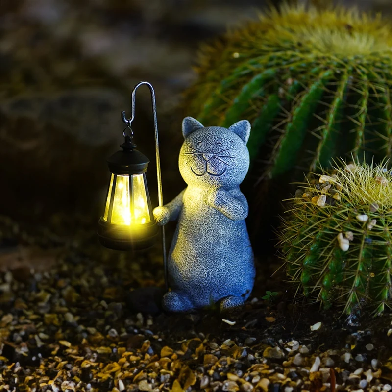 Katzalux | Solar-Gartenleuchte im Katzendesign