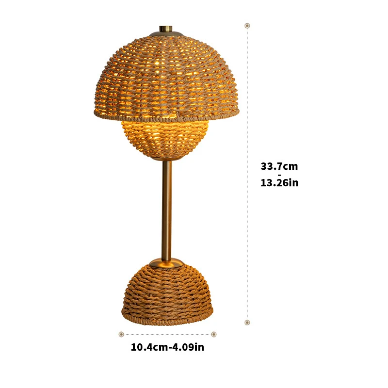 BambuVaro | Solar-Gartenlampe aus Bambus mit Warmweißlicht
