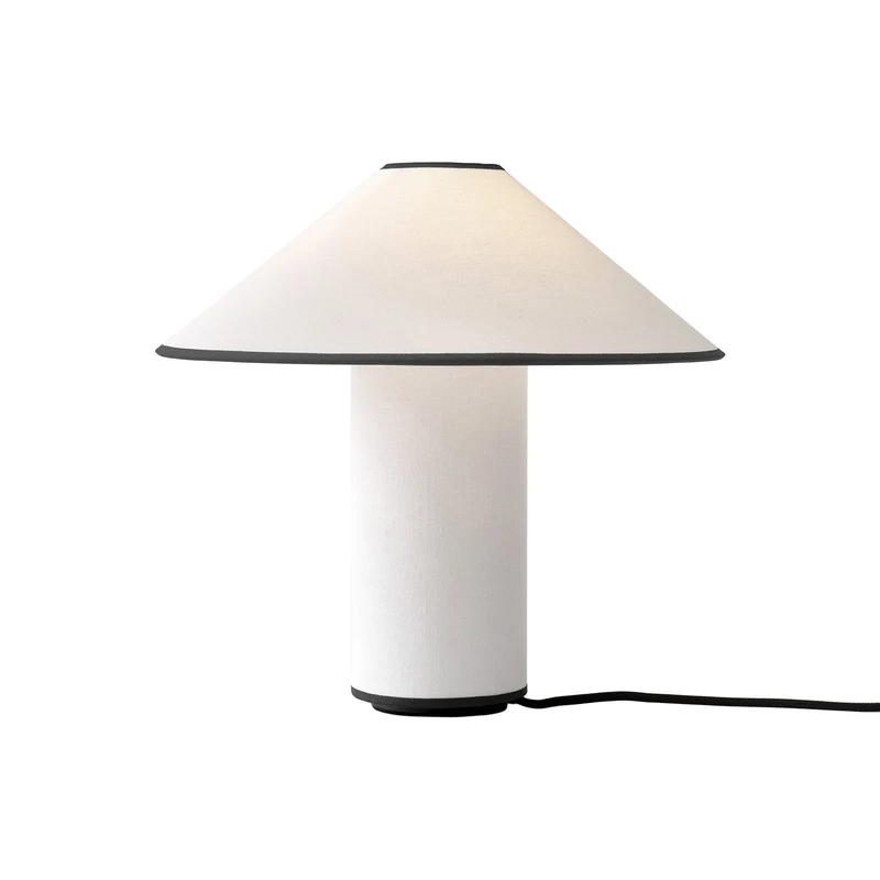 Amara Tischlampe | Eleganter Stoffschirm in Beige