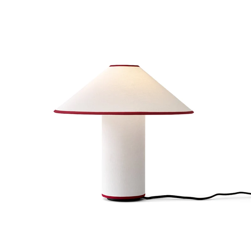 Amara Tischlampe | Eleganter Stoffschirm in Beige