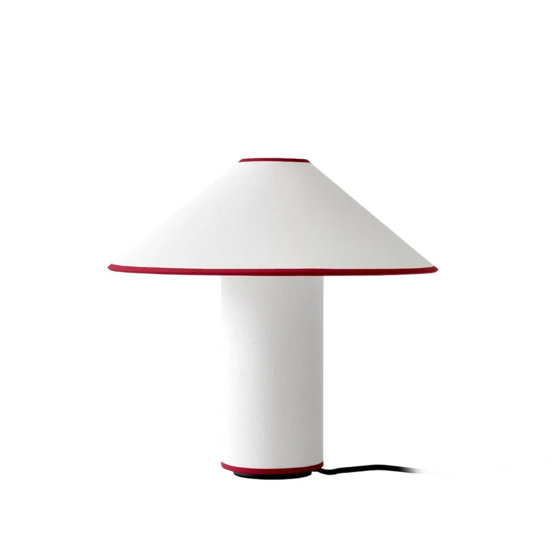 Amara Tischlampe | Eleganter Stoffschirm in Beige