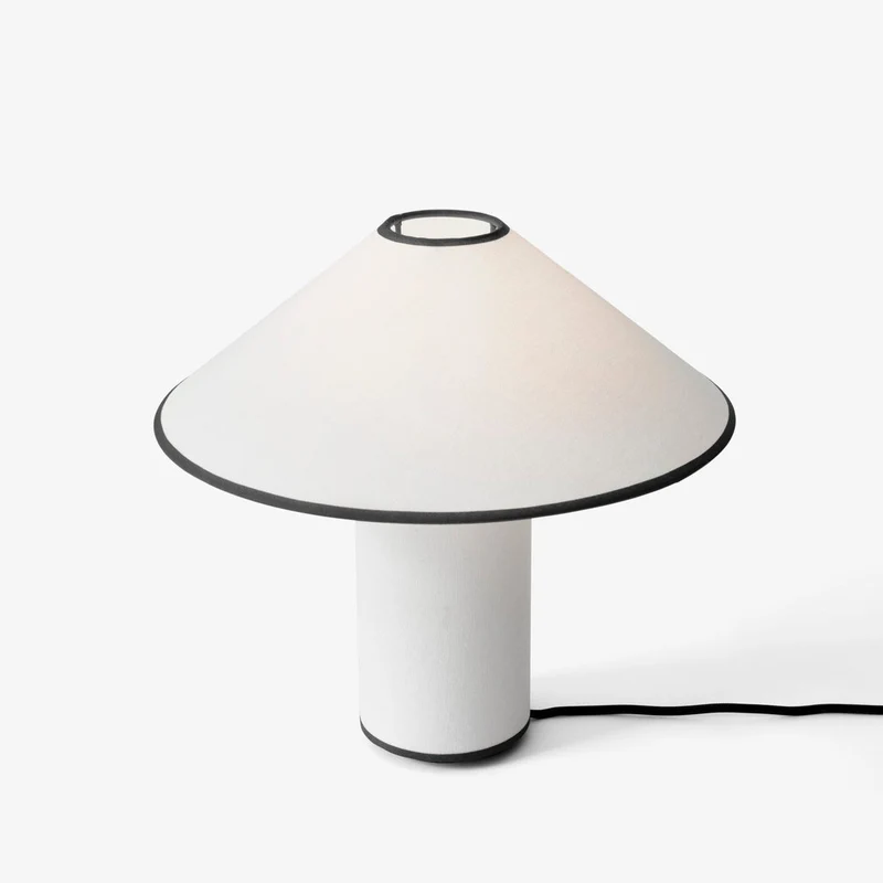 Amara Tischlampe | Eleganter Stoffschirm in Beige