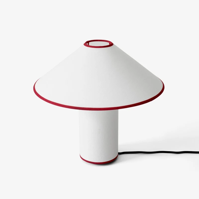 Amara Tischlampe | Eleganter Stoffschirm in Beige