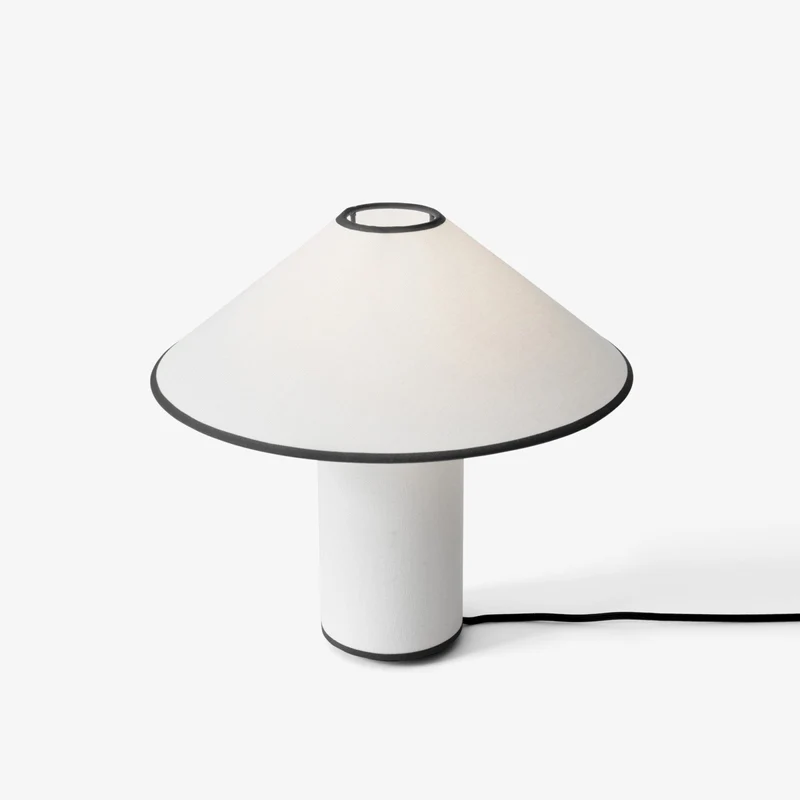 Amara Tischlampe | Eleganter Stoffschirm in Beige