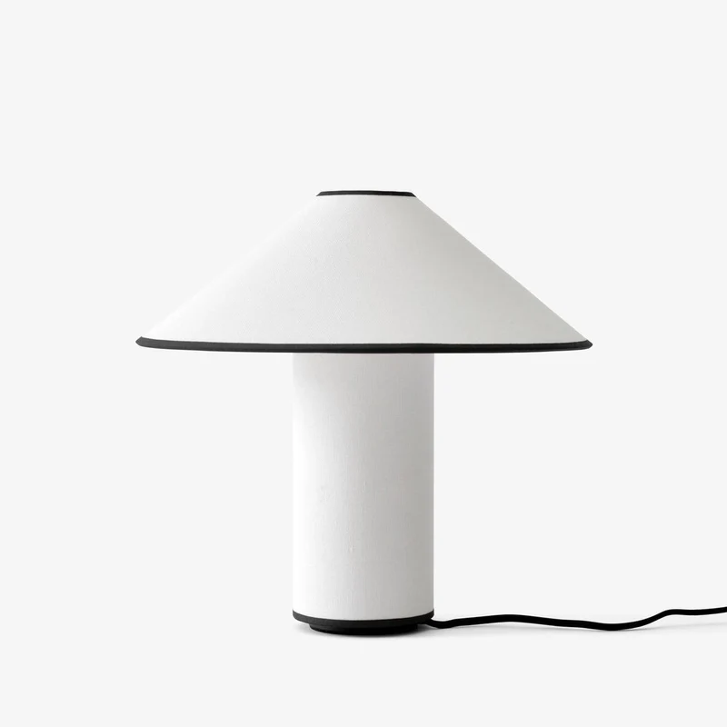 Amara Tischlampe | Eleganter Stoffschirm in Beige