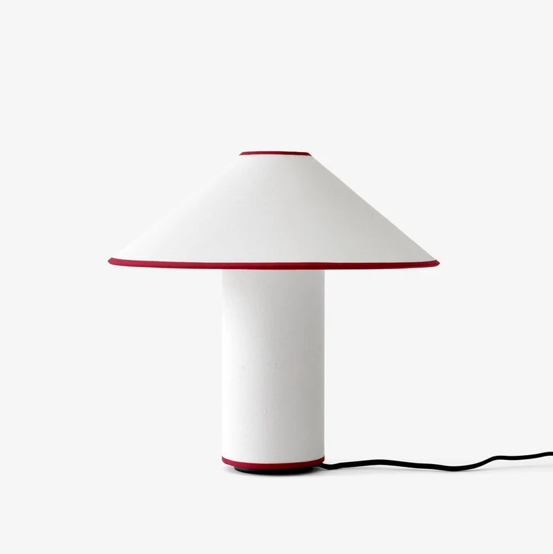 Amara Tischlampe | Eleganter Stoffschirm in Beige