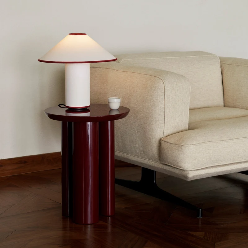 Amara Tischlampe | Eleganter Stoffschirm in Beige