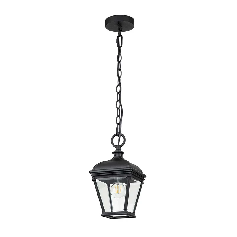 Außen-Pendelleuchte Bayview 1-flammig IP44 Schwarz Ø18cm
