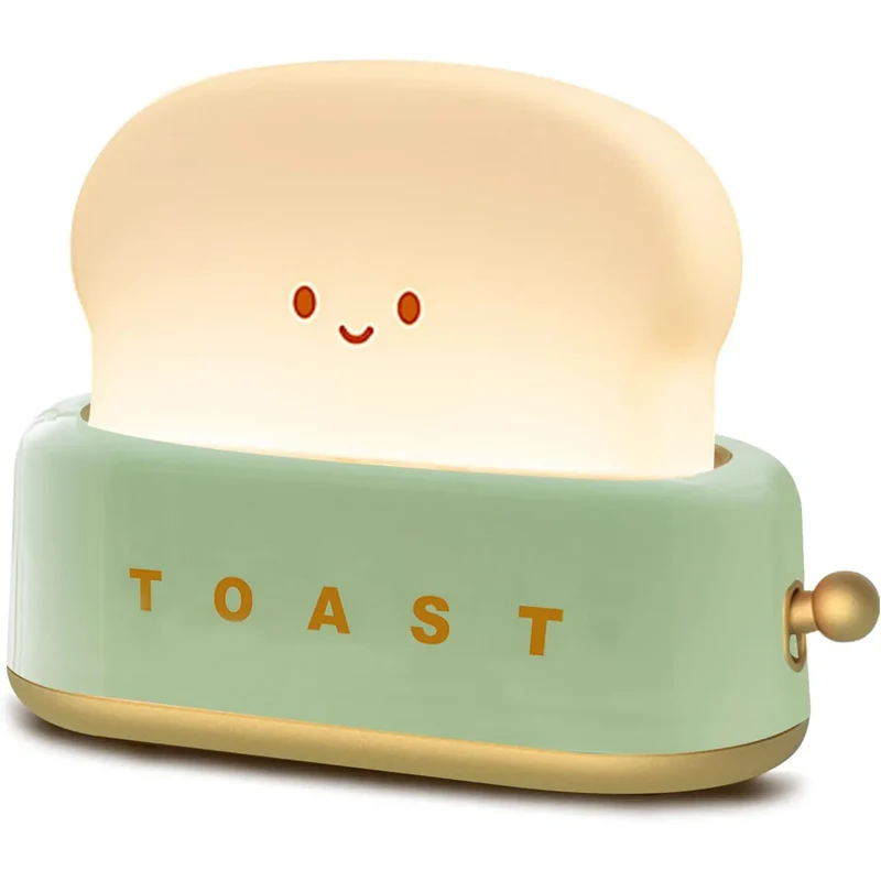 Brot-Nachtlicht im Kawaii-Look – LED-Schlummerlampe mit Timer