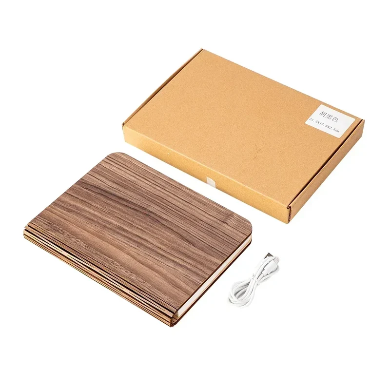 Faltbare LED-Buchlampe – 3 Lichtfarben, USB-Akku, magnetisch