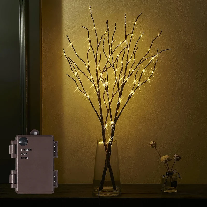 Amara | Deko-Weide mit warmem LED-Licht