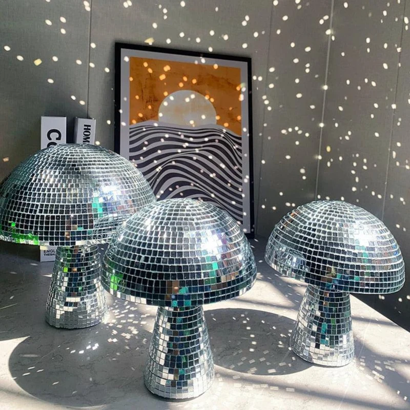 LumiShroom | Retro Pilzlampe mit Glitzereffekt