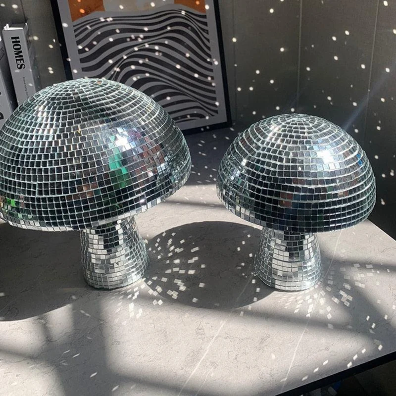 LumiShroom | Retro Pilzlampe mit Glitzereffekt