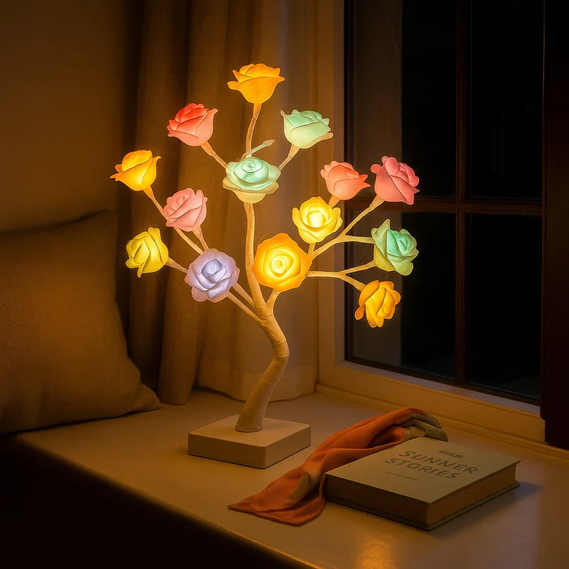 BlütenAura | LED-Blütenbaum für warmes Wohnlicht