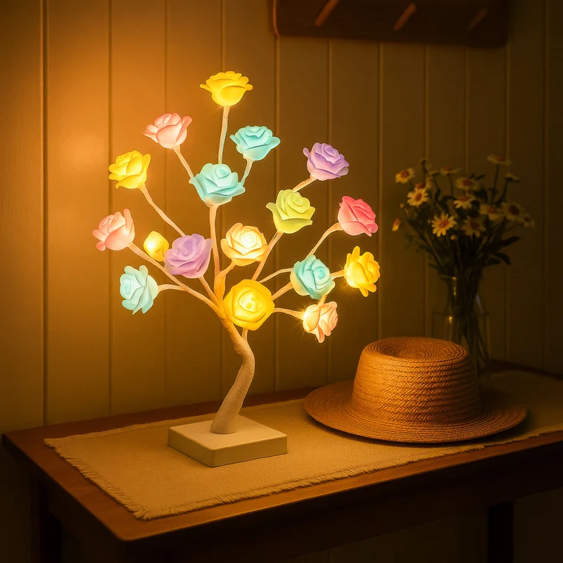 BlütenAura | LED-Blütenbaum für warmes Wohnlicht