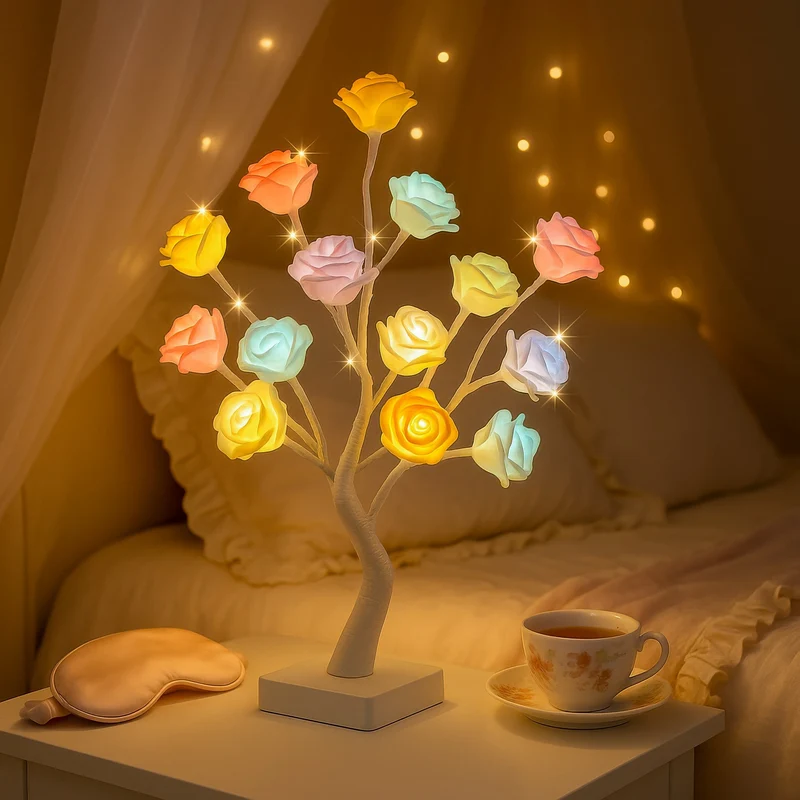 BlütenAura | LED-Blütenbaum für warmes Wohnlicht