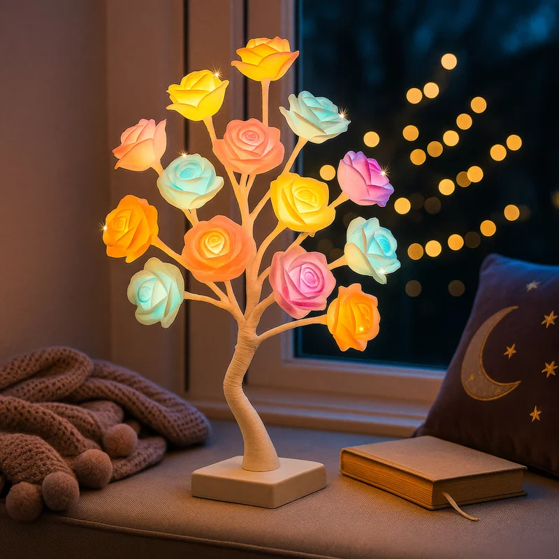 BlütenAura | LED-Blütenbaum für warmes Wohnlicht