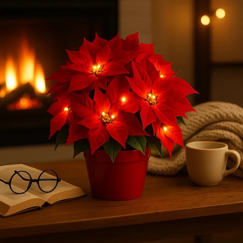 BloomGlow | LED Blütenlampe mit warmweißem Licht