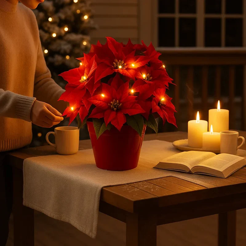 BloomGlow | LED Blütenlampe mit warmweißem Licht
