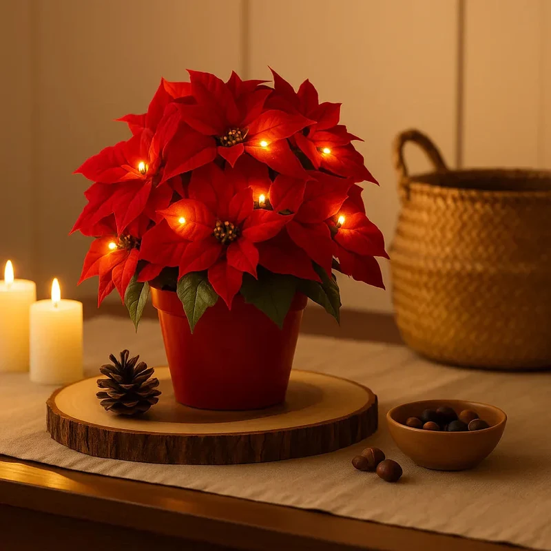 BloomGlow | LED Blütenlampe mit warmweißem Licht