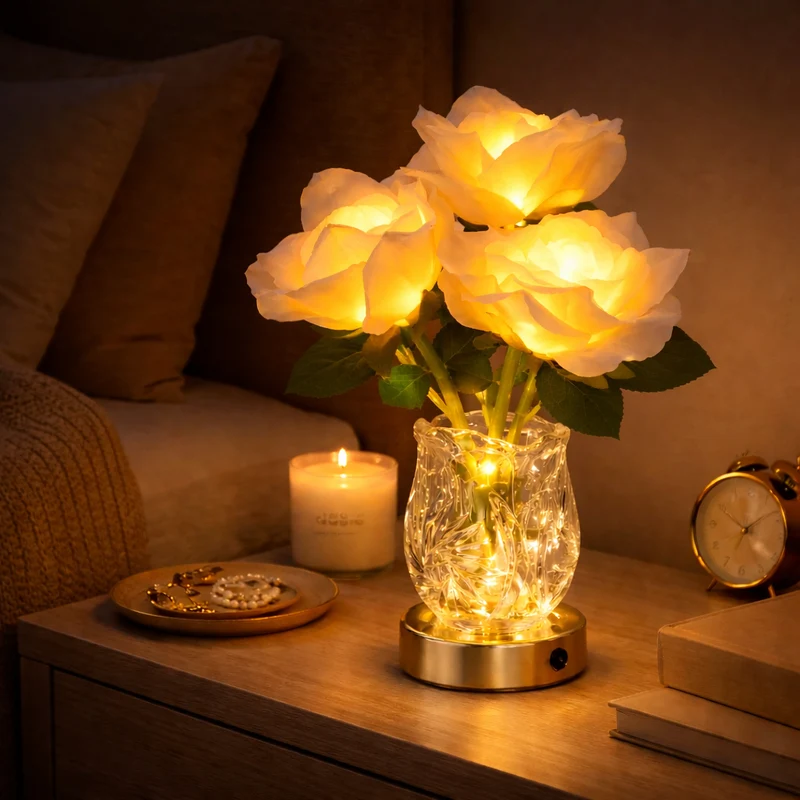 Rosalia | Romantische LED-Blütenlampe