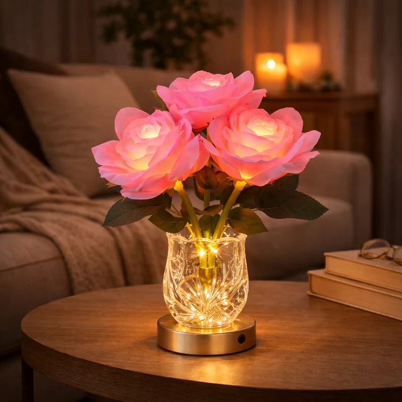 Rosalia | Romantische LED-Blütenlampe