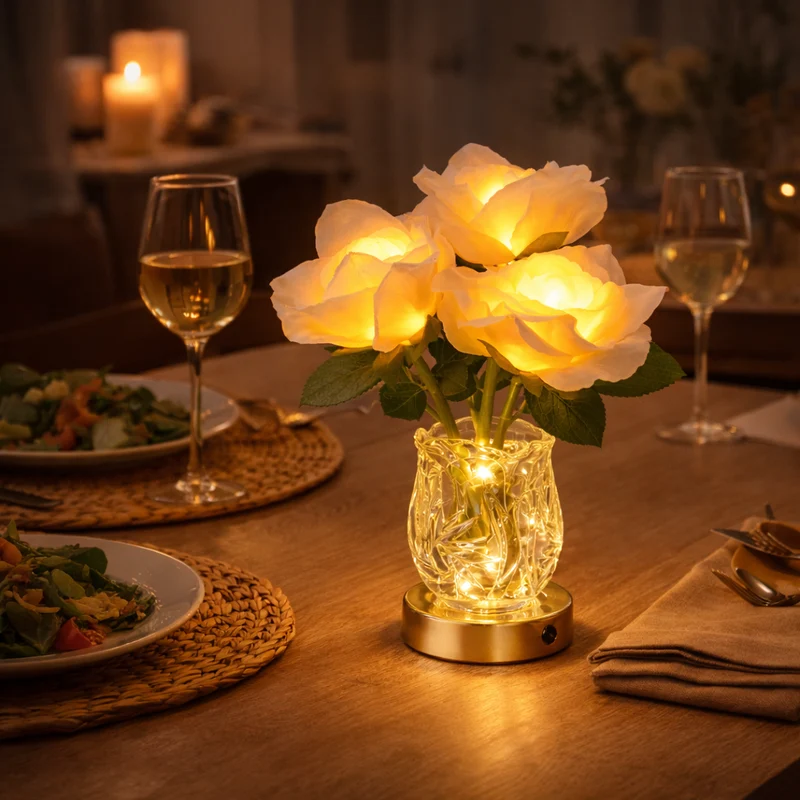 Rosalia | Romantische LED-Blütenlampe